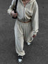 'June' Zip Up Hoodie and Pants Set - Celes Fashion
